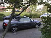 Das is wel even leuk, je schoonvaders auto lenen