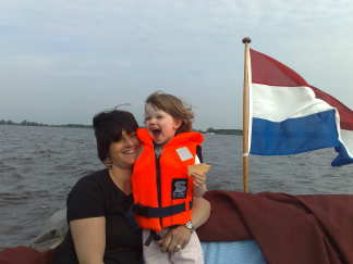 eline lekker bij Sandra