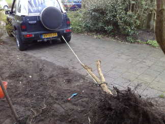 dat gaat even sneller dan graven.