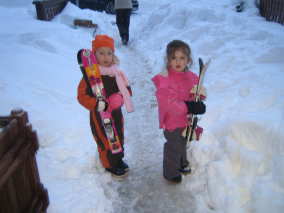 Morgen eerste skiles!!