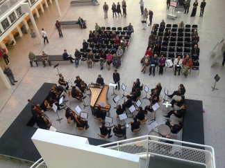 Concert in atrium van stadhuis