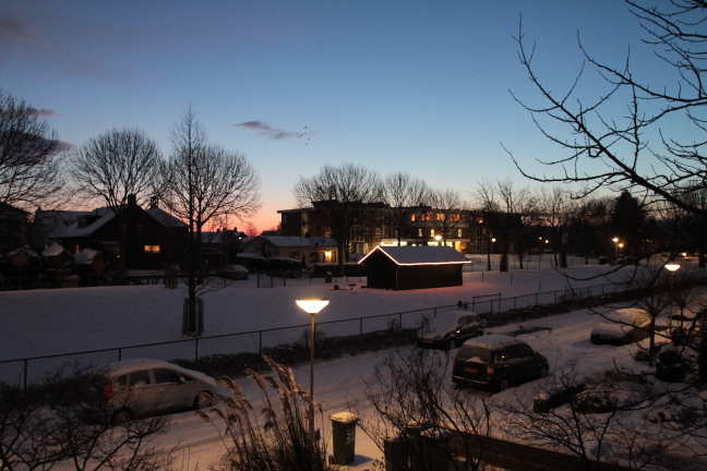 En dan doe je de gordijnen open vanmorgen...wow-brugge