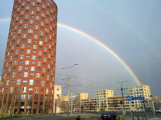In Den Haag is zelfs de regenboog mooier ;)
