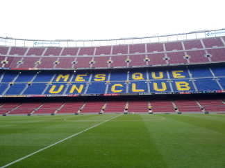 Camp Nou, erg indrukwekkend stadion