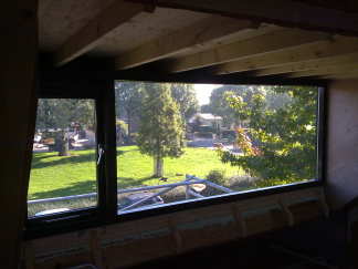 Het uitzicht vanuit mijn nieuwe kantoor