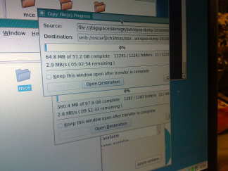 Zo backup naar NAS loopt...was nodig