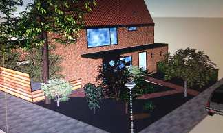 Moet ik bij mijn tekeningen voor vergunning nu ook de
 lantaarnpaal weghalen?