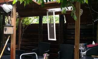 Nieuwe tuinhuisje blijkt ook prima klusplek voor hollandse zomer