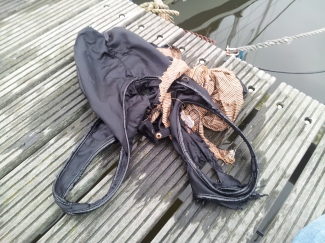 En deze prachtige tas zat om de schroef gedraaid... 