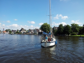 Alleen met kids weg op de boot... Bikkel