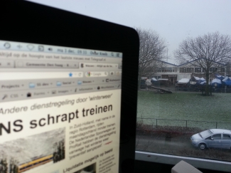 Hihi eerste tien vlokken van het seizoen... 