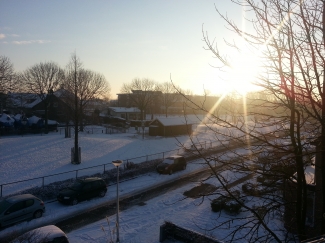 Wat een prachtweer, krijg zin in wintersport;)