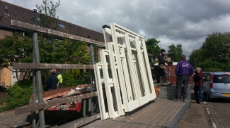 Kozijnen zijn binnen... 