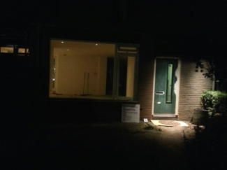 Luifel even aangesloten, ziet er al een stuk gezelliger uit