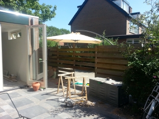 31 graden; de ideale temperatuur om aan je schutting te werken