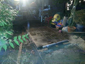 Prachtige avond om een straatje te leggen 