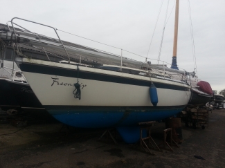 Op de kant, klaar voor wat onderhoud 