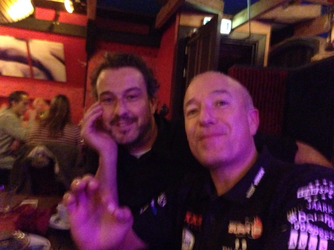 Erg gezellig gegeten en ook opeens een bekend gezicht aan tafel. 