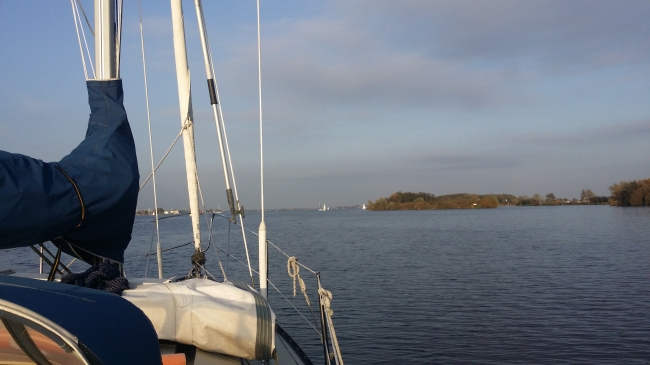 1 november, zonder jas op het meer... 