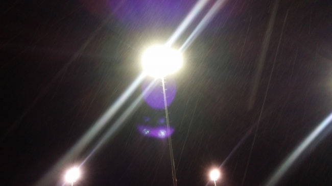 Best lang volgehouden op de baan maar opeens ging het wel heel hard... 