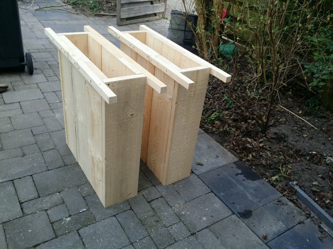 Nog snel voor het koken een tafelpootje gedaan