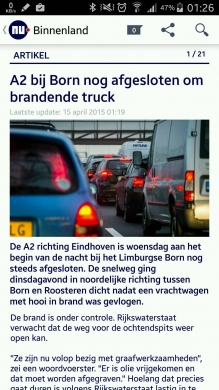 Dacht lekker 's-nachts rustig te kunnen rijden 