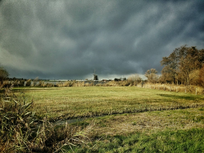 De buien leveren wel mooie plaatjes op 
