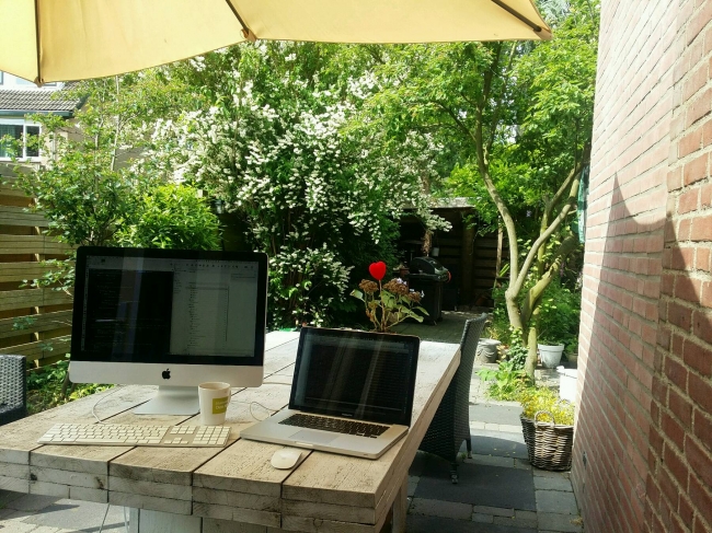 In de tuin werken... Maar dan anders