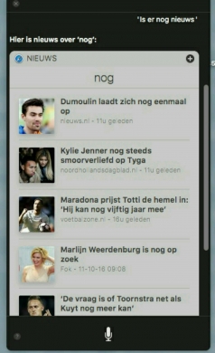 Erg onder de indruk van Siri... 