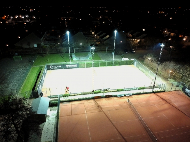 Koud op de enige bespeelbare baan