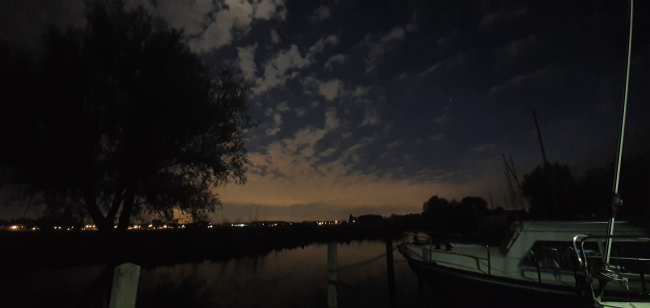 Schitterende avond in de haven