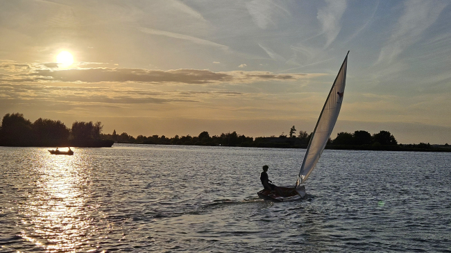 Mooi windje was er nog vanavond