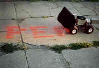 Graffiti vanuit je luie stoel